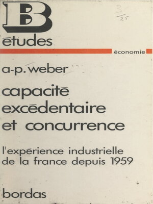 cover image of Capacité excédentaire et concurrence